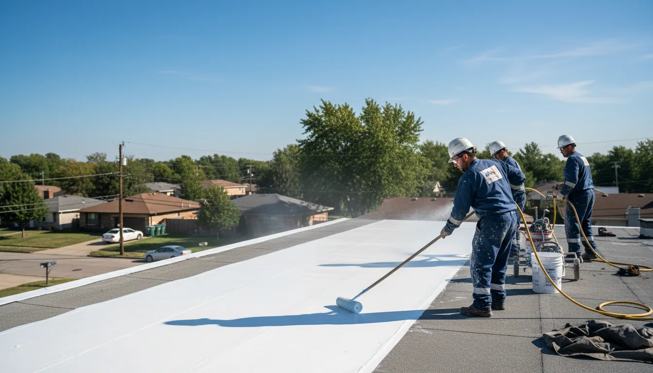 Commercial roof coating in Wisconsin near me